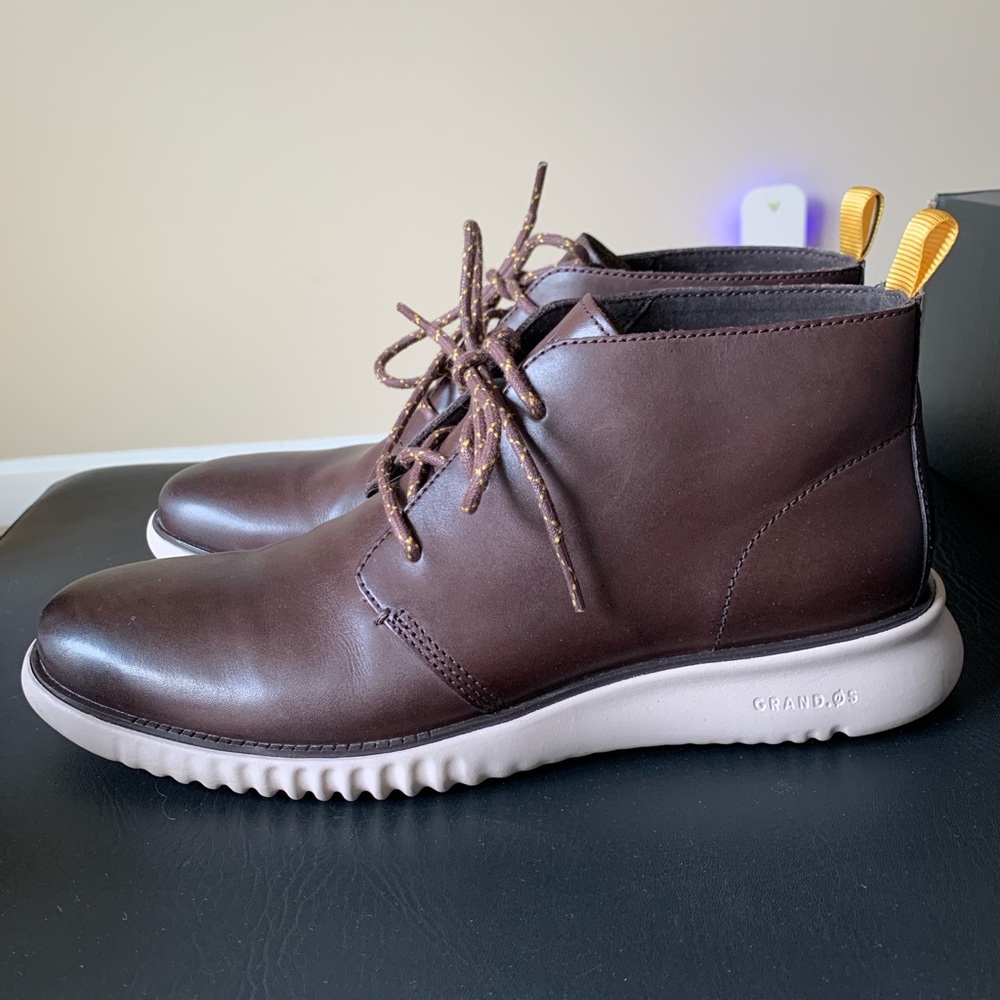Cole Haan Brown Chukka Boots with Sleek Design
